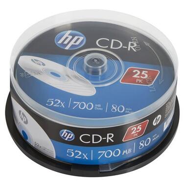Комп'ютерні диски CD-R НР (69311/CRE00015-3) 700MB 52x шпиндель 25 шт фото №1