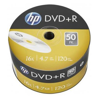 DVD диск HP DVD R 4.7GB 16X 50шт (69305/DRE00070-3) фото №1