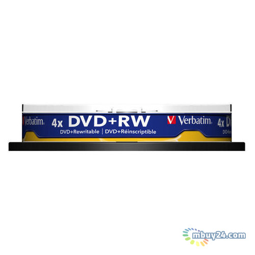 Диски Verbatim DVD RW 4,7GB 4x Cake Box 10шт (43488) фото №2