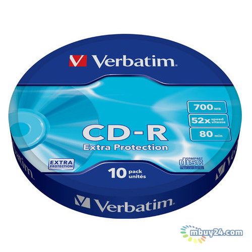 Диски Verbatim CD-R 700MB 52x Spindle Packaging 10шт (43725) фото №1