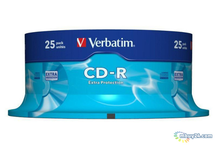 Диски Verbatim CD-R 700MB 52x Extra Spindle Packaging 25шт (43432) фото №1