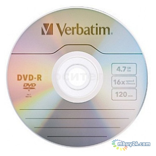 Диски Verbatim DVD-R 4.7GB 16X Extra Protection 50pk Spindle Wrap Matt Silver Surface (43791) фото №2