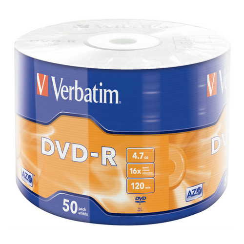 Диск Verbatim DVD-R 4.7Gb 16x DATA LIFE Wrap 50 шт Print фото №1