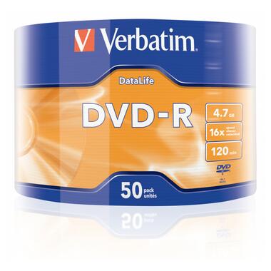 Диск DVD-R VERBATIM 4.7Gb 16х DATA LIFE Tape Wrap 50 pcs  фото №4