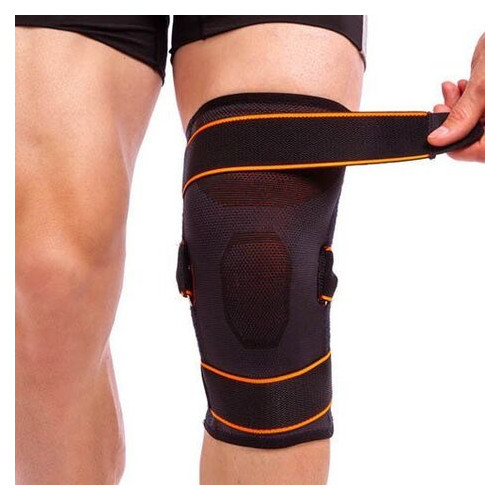 Наколінник-ортез колінного суглоба Exceede 875CA L/XL Чорно-жовтогарячий (35489010) фото №2