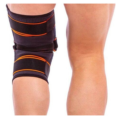 Наколінник-ортез колінного суглоба Exceede 875CA L/XL Чорно-жовтогарячий (35489010) фото №3