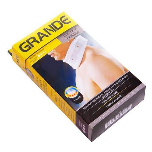 Шийний бандаж Grande GS-1060 Один розмір Білий (35487022) фото №4