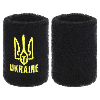 Напульсник спортивний махровий FDSO Ukraine BC-9282 Чорний (35508020) фото №3