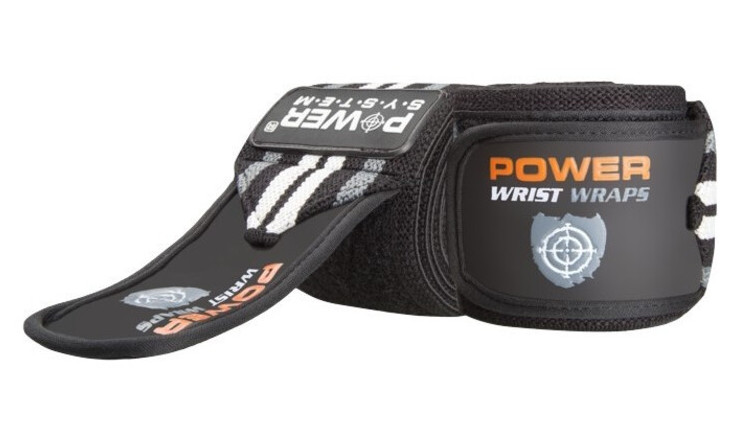 Кістові бинти Power System Wrist Wraps PS-3500 Grey/Black (VZ55PS-3500_Grey-Black) фото №2