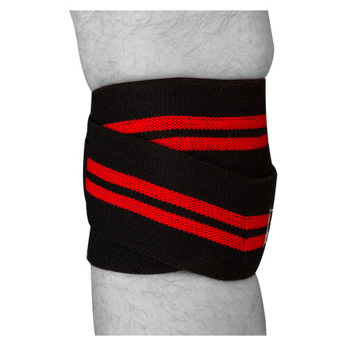 Бінти для колін PowerPlay 2509 чорно-червоний (FO83PP_2509_Black/Red) фото №2