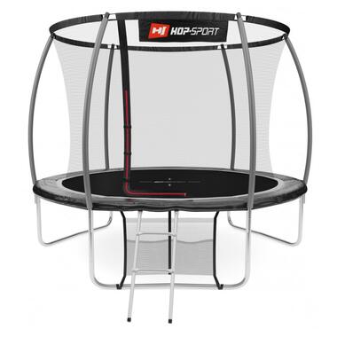 Батут Hop-Sport Premium 10ft (305cm) чорно-сірий з внутрішньою сіткою (5902308226135) фото №1