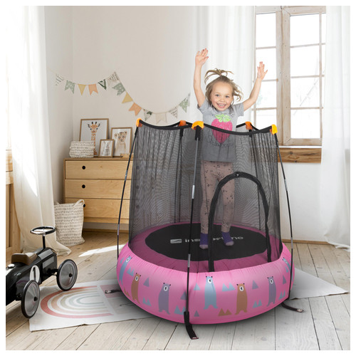 Надувной батут для детей inSPORTline Nufino 120 cm - розовый (22307-2) фото №4