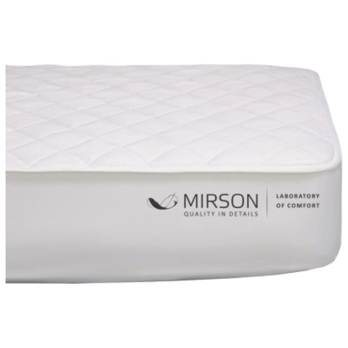 Наматрацник MirSon №5008 Exclusive Line Сotton Waterproof вологостійкий з гумкою по периметру 100x200 см (2200005334522) фото №1