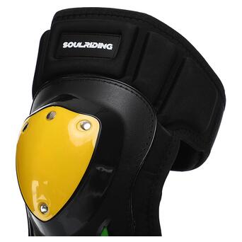 Комплект захисту FDSO Soulriding M-9331-LED Чорно-жовтий (60508638) фото №12