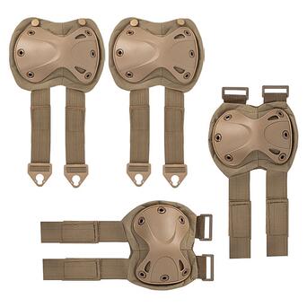 Комплект захисту AOKALI F001 Sand тактичний наколінники   налокітники штурмові фото №6