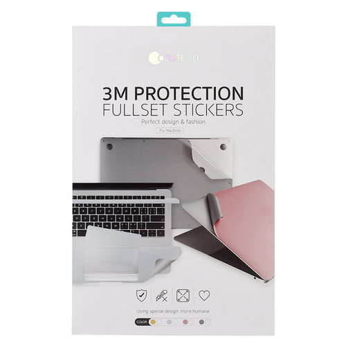 Набір захисних плівок на корпус COTEetCI Fuselage Film Set сірий для MacBook Pro 13 2020 (MB1096-GY) фото №2