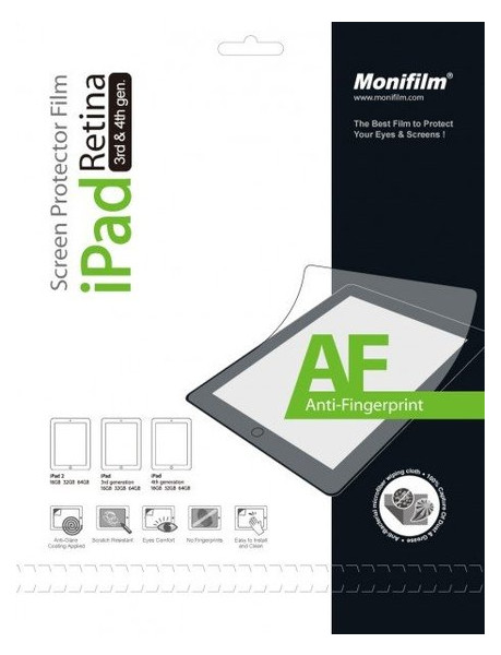 Захисна плівка Monifilm для Apple iPad 2/ New iPad 3/iPad 4/AF (M-APL-P303) фото №1