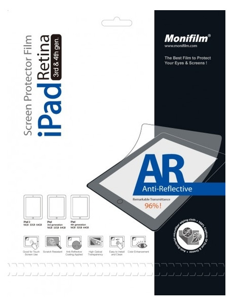 Захисна плівка Monifilm для Apple iPad 2/ New iPad 3/ iPad 4/ AR (M-APL-P301) фото №1