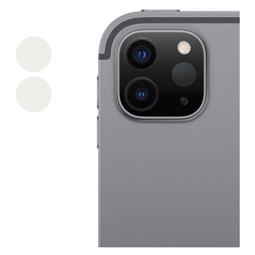 Гнучке захисне скло Epik 0.18mm на камеру (тех.пак) для Apple iPad Pro 11 (2020) / Pro 12.9 (2020) Прозорий фото №1