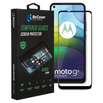 Захисне скло BeCover для Motorola Moto G9 Power Black (706085) фото №11