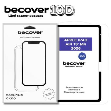 Стекло защитное BeCover 10D Apple iPad Air 13 M4 2026 Black (715173) фото №1