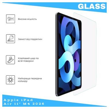 Стекло защитное BeCover Apple iPad Air 11 M4 2026 (715168) фото №2