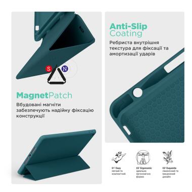 Чехол к планшету Armorstandart Smart Fold Pen Samsung Galaxy Tab S11 Pine Green (ARM88427) фото №7