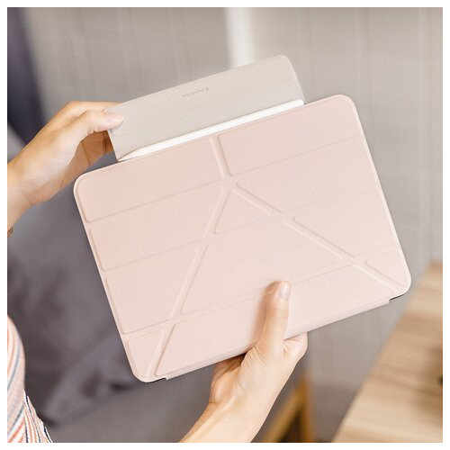 Чохол Switcheasy Origami рожевий для iPad Pro 12.9 (2021~2018) (GS-109-176-223-182) фото №3