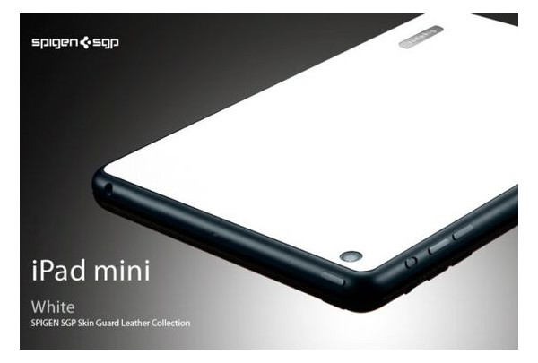 Захисна шкіряна наклейка SGP Premium Protective Cover Skin Leather White iPad Mini 2/3 (SGP10070) фото №3