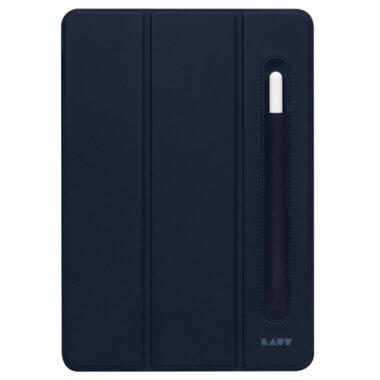 Чохол-книжка LAUT HUEX Smart Case для iPad 10.9 (2022) і Pencil з прозорого полікарбонату і преміальної PU шкіри, темно синій (L_IPD22_HP_NV) фото №1