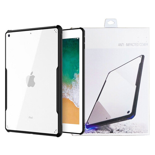 TPU PC чохол Epik Xundd c посиленими кутами для Apple iPad Air 10.5 (2019) / Pro 10.5 (2017) Безбарвний / Чорний фото №1