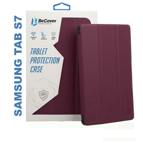 Чохол-книжка BeCover Smart Case для Samsung Galaxy Tab S7 (SM-T875) Red Wine (705224) фото №6