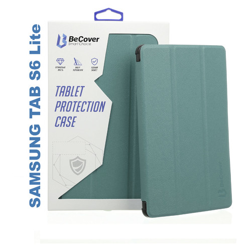 Чохол-книжка BeCover Smart Case для Samsung Galaxy Tab S6 Lite 10.4 P610/P615 Dark Green (705214) фото №6