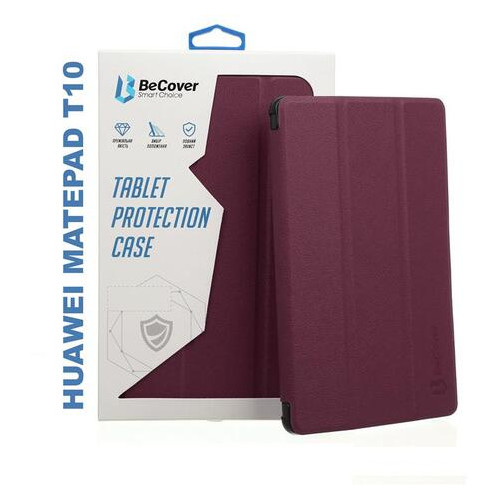 Чохол-книжка BeCover Smart Case Huawei MatePad T10 Red Wine (705396) фото №1