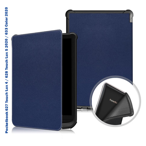 Чохол-книжка BeCover Smart Case для Pocketbook 6 616 / 627 / 628 / 632 / 633 Deep Blue (707153) фото №2