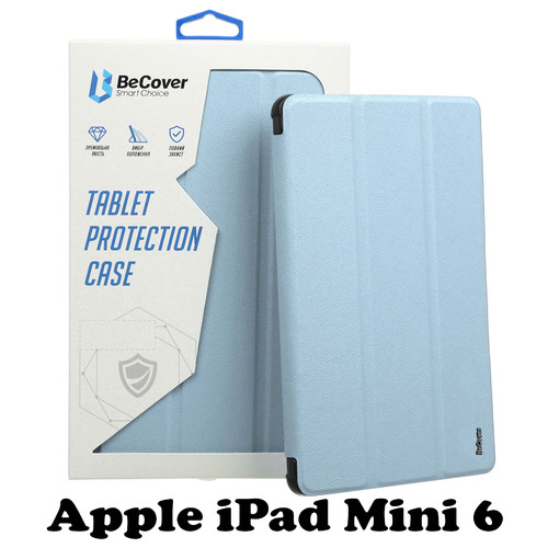 Силіконовий чохол-книжка BeCover для Apple iPad Mini 6 Light Blue (707523) фото №11