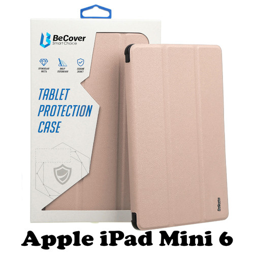 Силіконовий чохол-книжка BeCover для Apple iPad Mini 6 Pink (707525) фото №1