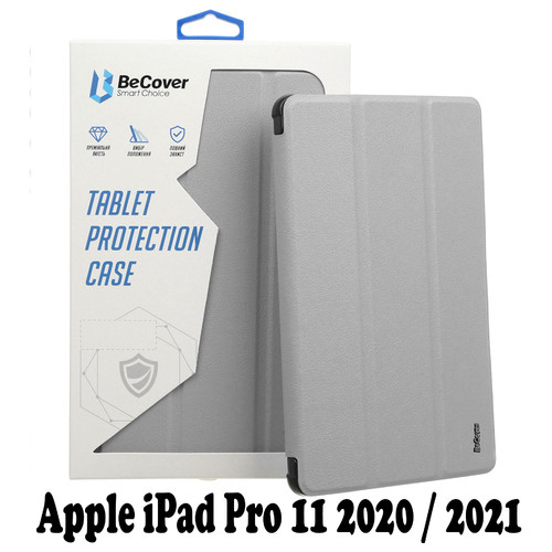 Силіконовий чохол-книжка BeCover для Apple iPad Pro 11 2020 / 2021 Gray (707512) фото №2