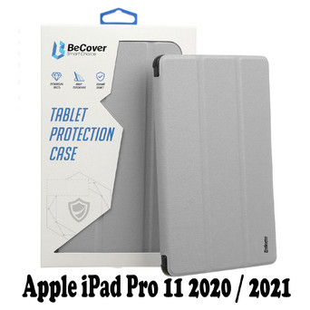 Силіконовий чохол-книжка BeCover для Apple iPad Pro 11 2020 / 2021 Gray (707512) фото №7