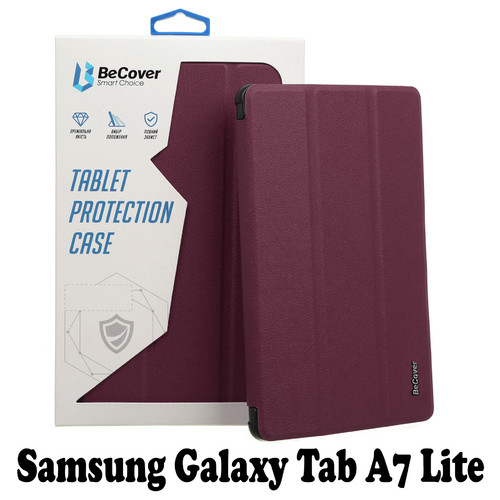 Чохол-книжка BeCover Smart Case для Samsung Galaxy Tab A7 Lite SM-T220 / SM-T225 Red Wine (707591) фото №2