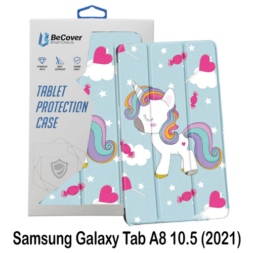 Чохол-книжка BeCover Smart Case для Samsung Galaxy Tab A8 10.5 (2021) SM-X200 / SM-X205 Unicorn (707578) фото №2