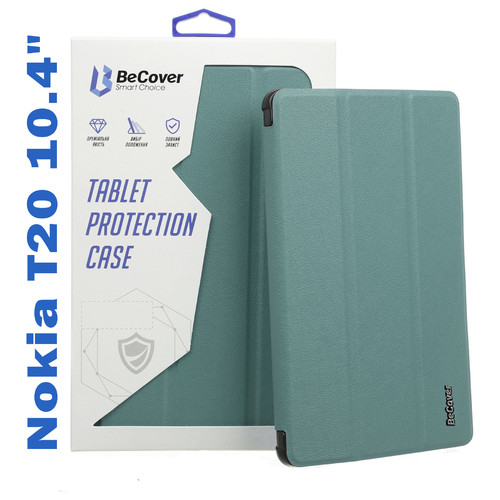 Чохол-книжка BeCover Smart Case для Nokia T20 10.4 Dark Green (708043) фото №8