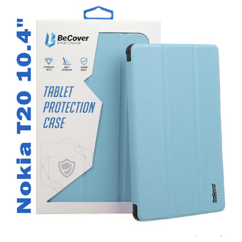 Чохол-книжка BeCover Smart Case для Nokia T20 10.4 Light Blue (708051) фото №3