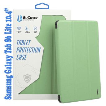 Чохол-книжка Soft Edge BeCover з кріпленням Apple Pencil Samsung Galaxy Tab S6 Lite 10.4 P610/P613/P615/P619 Green (708329) фото №1