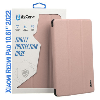 Чохол-книжка BeCover Soft Edge з кріпленням для стілуса Xiaomi Redmi Pad 10.61 2022 Rose Gold (708746) фото №2