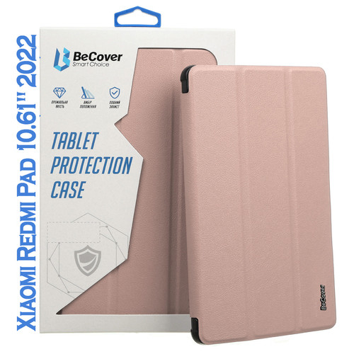 Чохол-книжка BeCover Soft Edge з кріпленням для стілуса Xiaomi Redmi Pad 10.61 2022 Rose Gold (708746) фото №4