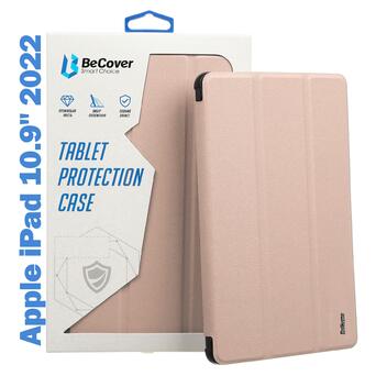 Чохол-книжка Tri Fold Soft TPU BeCover з кріпленням Apple Pencil Apple iPad 10.9 2022 Pink (708462) фото №1