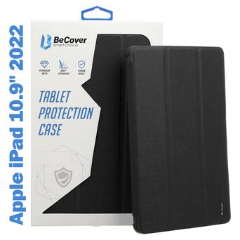 Чохол-книжка Tri Fold Soft TPU Silicone BeCover Apple iPad 10.9 2022 Black (708518) фото №1