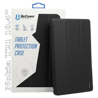 Чехол-книжка BeCover Smart Case Nokia T21 10.4 Black (709555) фото №1
