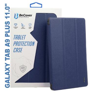 Чохол-книжка BeCover Soft Edge з кріпленням стілусу Samsung Galaxy Tab A9 Plus SM-X210/SM-X215/SM-X216 11.0 Deep Blue (710367) фото №1